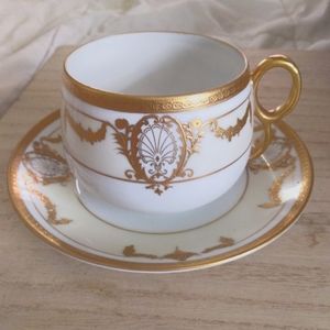 Noritake handpainted gold gilded tea cup